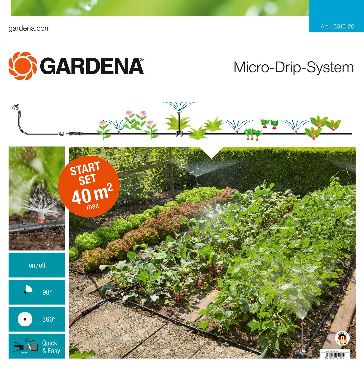 GARDENA Micro-Drip-System startset bloembed GARDENA Micro-Drip-System Startset Bloembed -Plantenverzorgings Winkel gardena startset micro drip system bloembed 1488x1500 640af4fb7154f l