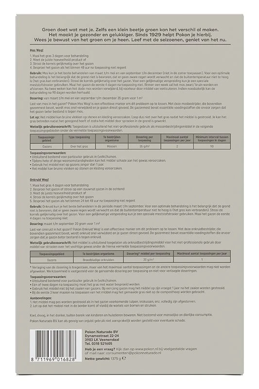 Pokon Mos en Onkruid Weg! 3-in-1 voor 25m² Pokon Mos En Onkruid Weg! 3-in-1 Voor 25m² -Plantenverzorgings Winkel pokon mos en onkruid weg 3 in 1 25m2 1614005845 1 l